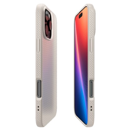 Силиконов кейс за iPhone 16 Pro Max от Spigen Liquid Air - Natural Titanium