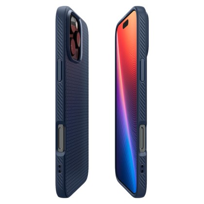 Силиконов кейс за iPhone 16 Pro Max от Spigen Liquid Air - Navy Blue