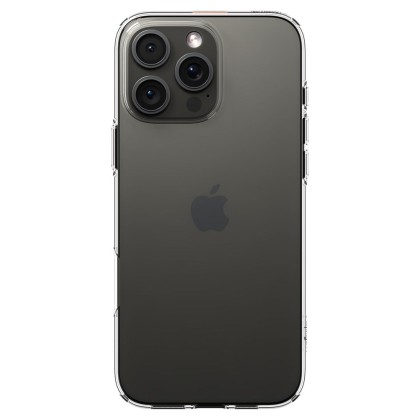 Удароустойчив, силиконов кейс за iPhone 16 Pro Max от Spigen Liquid Crystal - Прозрачен