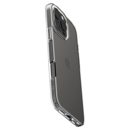 Удароустойчив, силиконов кейс за iPhone 16 Pro Max от Spigen Liquid Crystal - Прозрачен