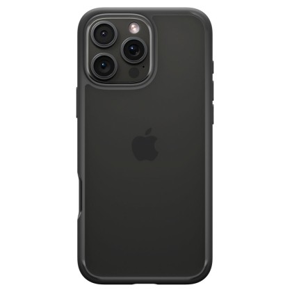 Удароустойчив твърд кейс за iPhone 16 Pro Max от Spigen Ultra Hybrid - Frost Black