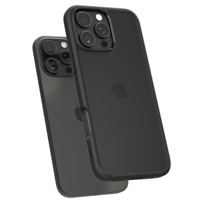 Удароустойчив твърд кейс за iPhone 16 Pro Max от Spigen Ultra Hybrid - Frost Black