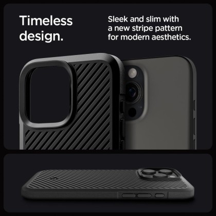 Удароустойчив кейс за iPhone 16 Pro Max от Spigen Core Armor - Черен мат