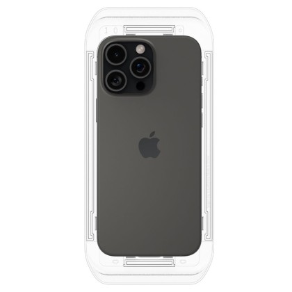 2 стъклени протектора за дисплей на iPhone 16 Pro Max  от Spigen Glas.TR "Ez Fit" - Прозрачни