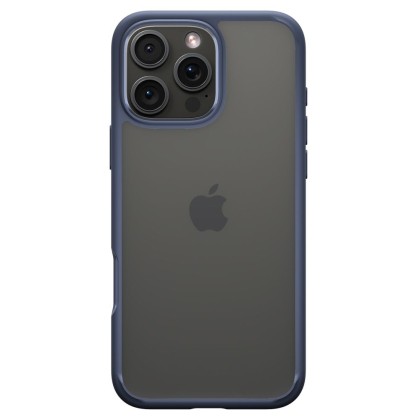 Удароустойчив твърд кейс за iPhone 16 Pro от Spigen Ultra Hybrid - Navy Blue