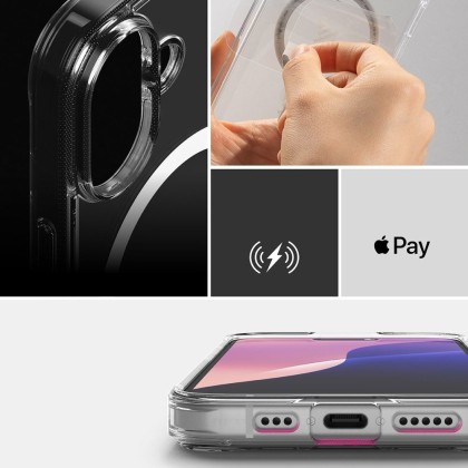 Удароустойчив твърд кейс с MagSafe за iPhone 16 от Ringke Fusion Magnetic - Матов