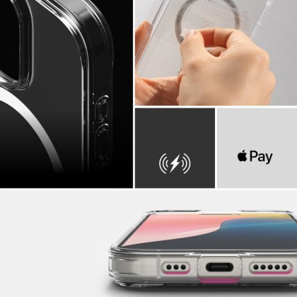 Удароустойчив твърд кейс с MagSafe за iPhone 16 Pro от Ringke Fusion Magnetic - Матов