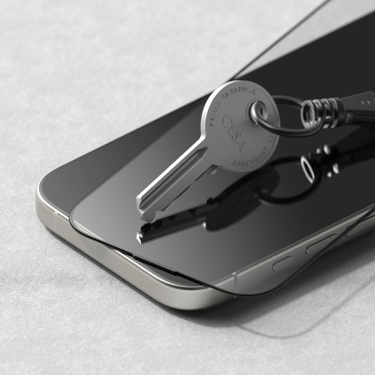 2 х Стъклен протектор за дисплей на iPhone 16 Pro от Ringke Easy Slide 2-Pack - Черен