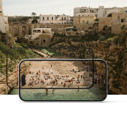 2 х Стъклен протектор със затъмняване на дисплей за iPhone 16 Pro от Ringke Easy Slide 2-Pack - Privacy