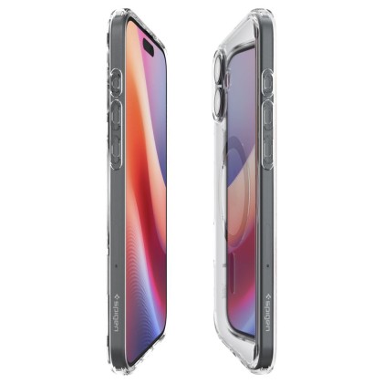 Удароустойчив кейс с MagSafe пръстен за iPhone 16 Plus от Spigen Ultra Hybrid Mag - Черен