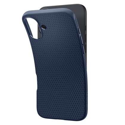 Силиконов кейс за iPhone 16 от Spigen Liquid Air - Navy Blue