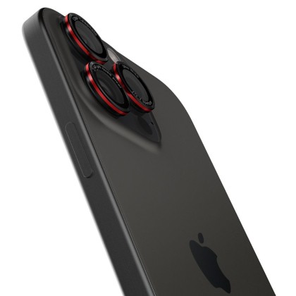 2 х Протектори за лещи на iPhone 14 Pro / Pro Max / 15 Pro / Pro Max / 16 Pro / Pro Max от Spigen Optic Pro Glas.Tr EZ FIT 2-Pack - Черен
