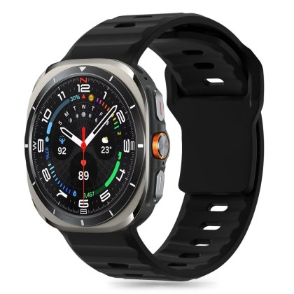 Силиконова каишка за часовник Samsung Galaxy Watch Ultra (47mm) от Tech-Protect Silicone Line - Черен