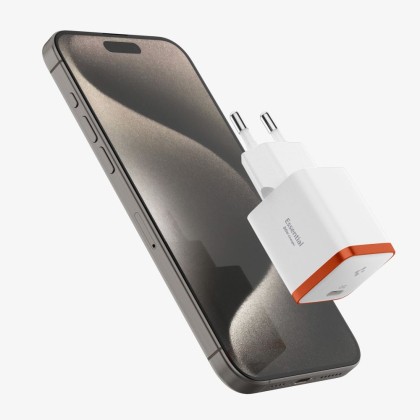 Стенно зарядно устройство 30W за IOS и Android с USB-C от Spigen EE301EU ArcStation Essential - Бяло