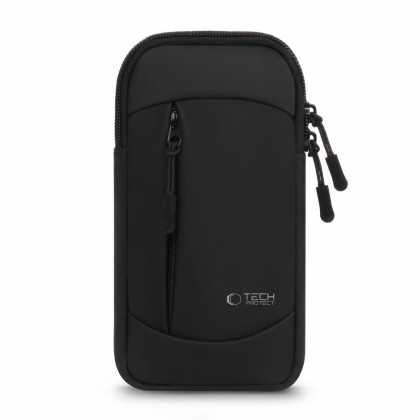Универсален спортен калъф с лента за ръка от Tech-Protect M6 - Черен