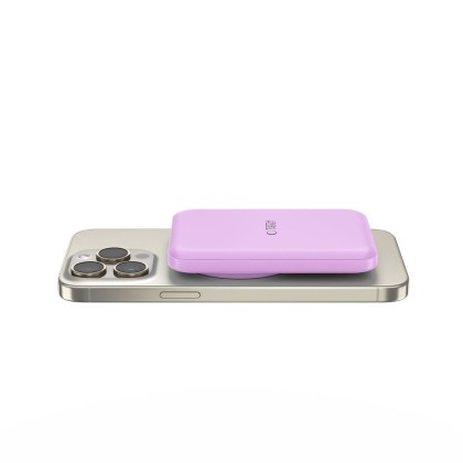 Преносима батерия Power Bank с MagSafe 5 000 mAh от Tech-Protect PB10 LifeMag 15W - Lilac