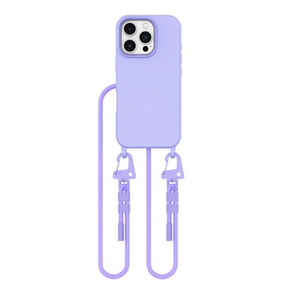 Кейс с ремък и MagSafe за iPhone 16 Pro Max от Tech-Protect Magnecklace - Lavender