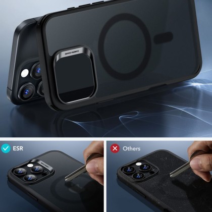 Силиконов кейс с MagSafe за iPhone 16 Pro Max от ESR Classic Hybrid Halolock - Frosted Black