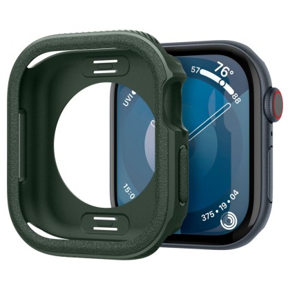 Силиконов кейс за Apple Watch 10 (46mm) от Caseology Vault -  Midnight Green