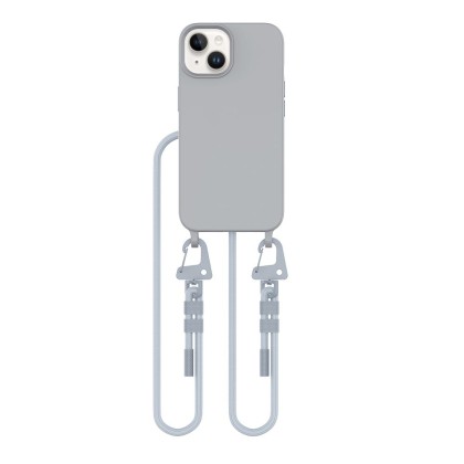 Кейс с ремък и MagSafe за iPhone 15 от Tech-Protect Magnecklace - Crayon Grey