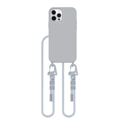 Кейс с ремък и MagSafe за iPhone 12 / 12 Pro от Tech-Protect Magnecklace - Crayon Grey