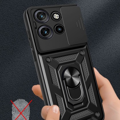 Удароустойчив калъф за Motorola Edge 50 Neo от Tech-Protect CamShield Pro - Черен