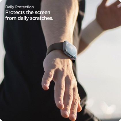 2 броя защитно фолио за дисплей на Apple Watch 10 (46mm) от Spigen Elite Shield EZ Fit - Прозрачни