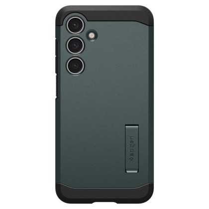 Удароустойчив, твърд кейс за Samsung Galaxy S24 FE от Spigen Tough Armor - Abyss Green