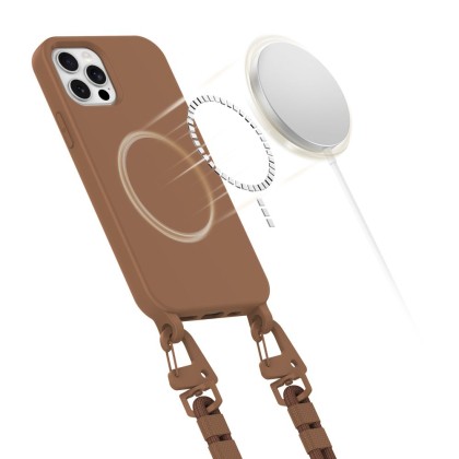 TECH-PROTECT MAGNECKLACE MAGSAFE IPHONE 12 / 12 PRO CHOCOLATE BROWN