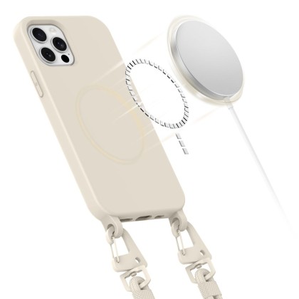 TECH-PROTECT MAGNECKLACE MAGSAFE IPHONE 12 / 12 PRO COSMIC LATTE