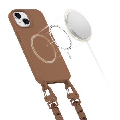 TECH-PROTECT MAGNECKLACE MAGSAFE IPHONE 14 CHOCOLATE BROWN