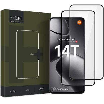 SZKŁO HARTOWANE HOFI GLASS PRO+ 2-PACK XIAOMI 14T / 14T PRO BLACK