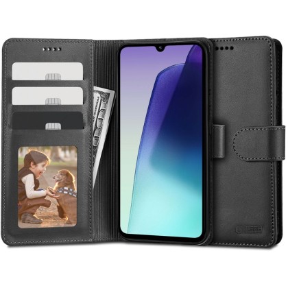 Кожен тефтер за Xiaomi Redmi 14C от Tech-Protect Wallet - Черен