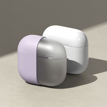 Силиконов калъф за слушалки Apple AirPods 4 от Ringke Silicone - Черен