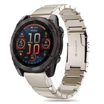 Панелна верижка за Garmin Fenix 5 / 6 / 6 Pro / 7 / 8 (47mm) / E от Tech-Protect Steelband - Titanium