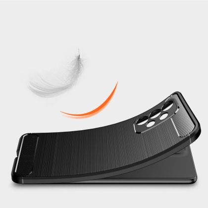 Удароустойчив кейс за Samsung Galaxy A23 5G от Tech-Protect TPUcarbon - черен