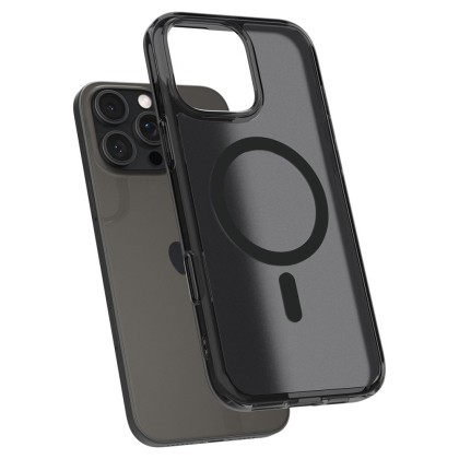 Удароустойчив, твърд кейс с MagSafe за iPhone 16 Pro Max от Spigen Ultra Hybrid T - Frost Black