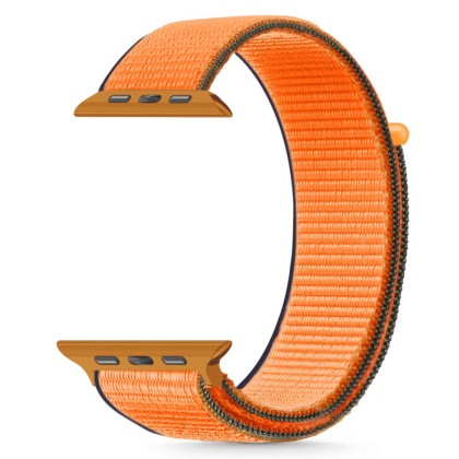 Найлонова каишка за Apple Watch 6/7/8/9/10/SE/Ultra 1-2 (44/45/46/47 mm) от Tech-Protect Nylon - Kumquat