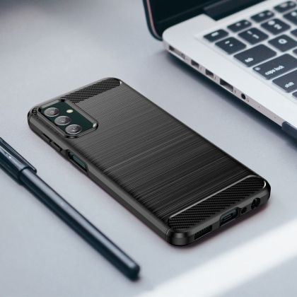 Удароустойчив кейс за Samsung Galaxy M13 от Tech-Protect TPUcarbon - черен