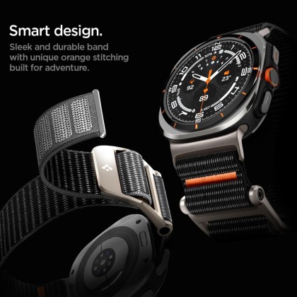 Текстилна каишка за Samsung Galaxy Watch Ultra (47mm) от Spigen DuraPro Flex - Черна