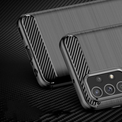 Удароустойчив кейс за Samsung Galaxy M23 5G от Tech-Protect TPUcarbon - черен