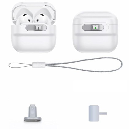 Удароустойчив калъф с MagSafe за Apple AirPods 4 от ESR Pulse Halolock - Бял