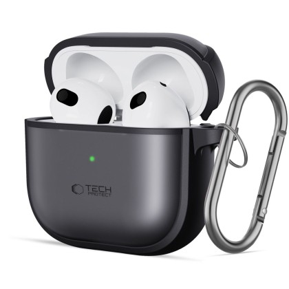 Калъф за слушалки Apple AirPods 4 от Tech-Protect Magmat - Черен мат