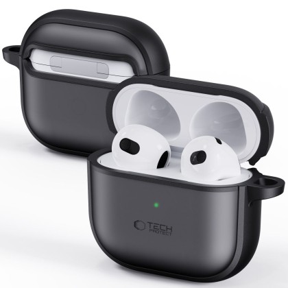 Калъф за слушалки Apple AirPods 4 от Tech-Protect Magmat - Черен мат