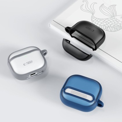 Калъф за слушалки Apple AirPods 4 от Tech-Protect Magmat - Черен мат