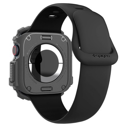 Удароустойчив кейс за Apple Watch 10 (46mm) от Spigen Rugged Armor - Dark Grey