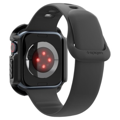 Удароустойчив кейс с протектор за Apple Watch 10 (46mm) от Spigen Tough Armor - Черен