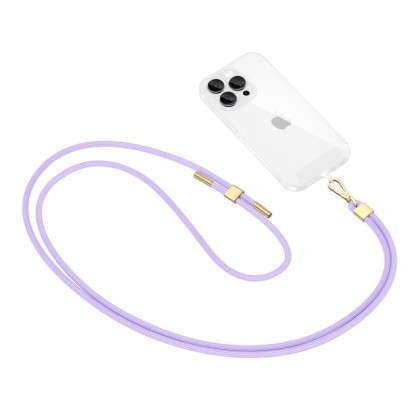TECH-PROTECT C2S ROPE CROSSBODY STRAP LAVENDER/GOLD
