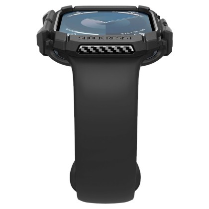 Удароустойчив кейс за Apple Watch 10 (46mm) от Spigen Rugged Armor - Черен мат