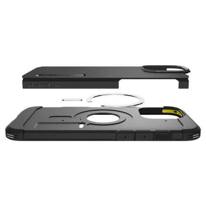  Удароустойчив кейс с MagSafe за iPhone 16 Pro от Spigen Tough Armor T Mag - Black